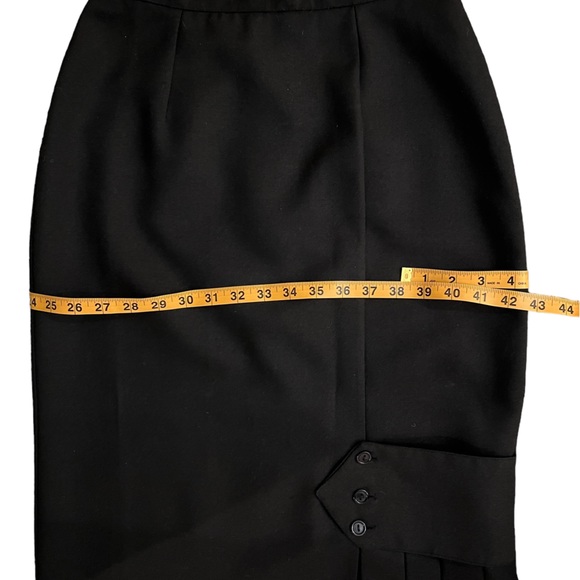 Vintage Black Pencil Skirt - Picture 6 of 8